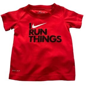 Nike red boys top size 24m